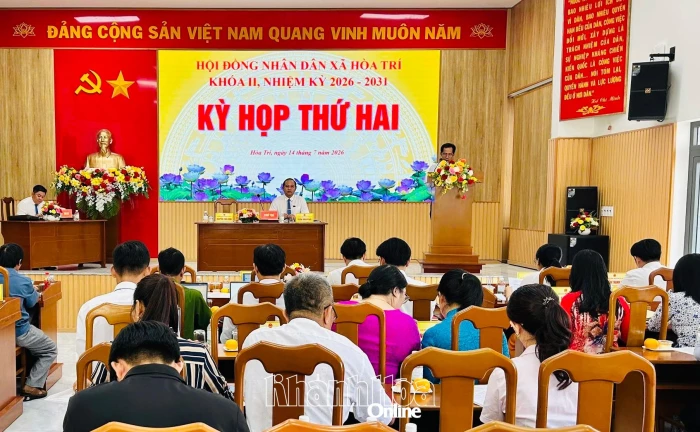 HĐND xã Hòa Trí tổ chức Kỳ họp thứ 2