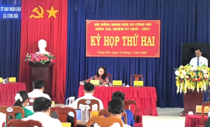 Kỳ họp thứ 2 HĐND xã Công Hải khóa XIII