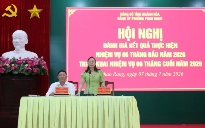 Đảng ủy phường Phan Rang triển khai nhiệm vụ 6 tháng cuối năm 2026