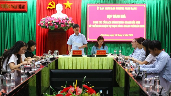Phường Phan Rang tỷ lệ giải quyết hồ sơ đúng hạn đạt 99%