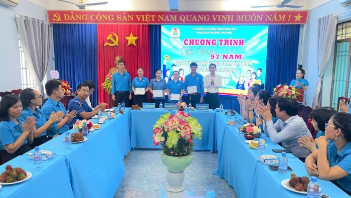 Công đoàn phường Cam Ranh tổ chức kỷ niệm 97 năm Ngày thành lập Công đoàn Việt Nam