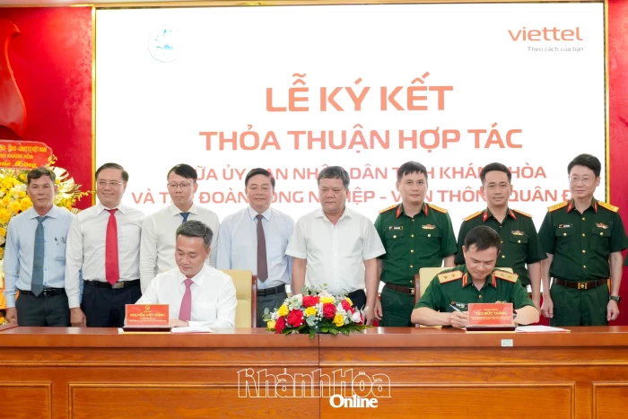 UBND tỉnh Khánh Hòa ký kết thỏa thuận hợp tác với Tập đoàn Viettel