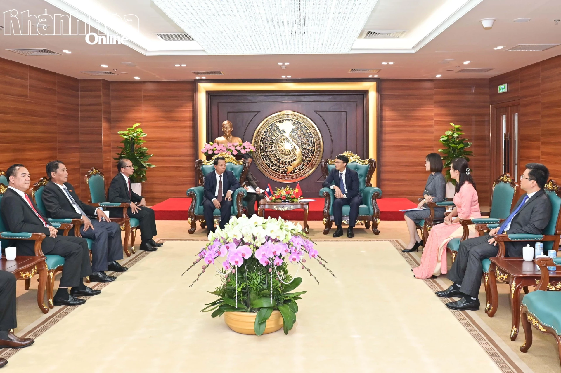 Quang cảnh buổi tiếp.