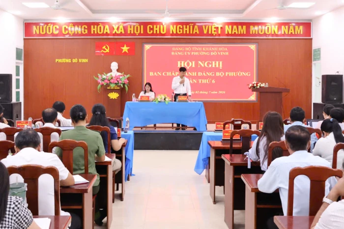 Hội nghị Ban Chấp hành Đảng bộ phường Đô Vinh lần thứ 6