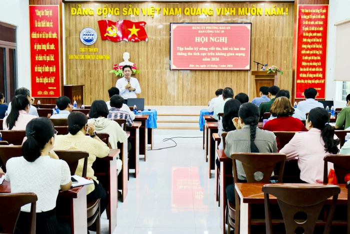 Đảng ủy phường Bảo An tổ chức tập huấn kỹ năng viết tin, bài tuyên truyền 