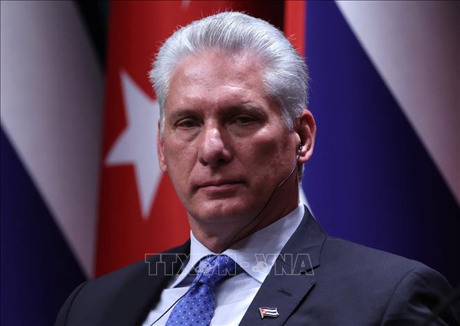 Chủ tịch Cuba Miguel Diaz-Canel. Ảnh: AFP/TTXVN

