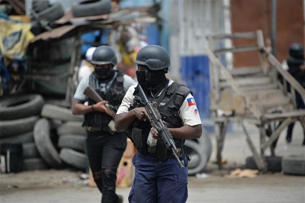 Cảnh sát Haiti. (Ảnh: AFP/TTXVN)

