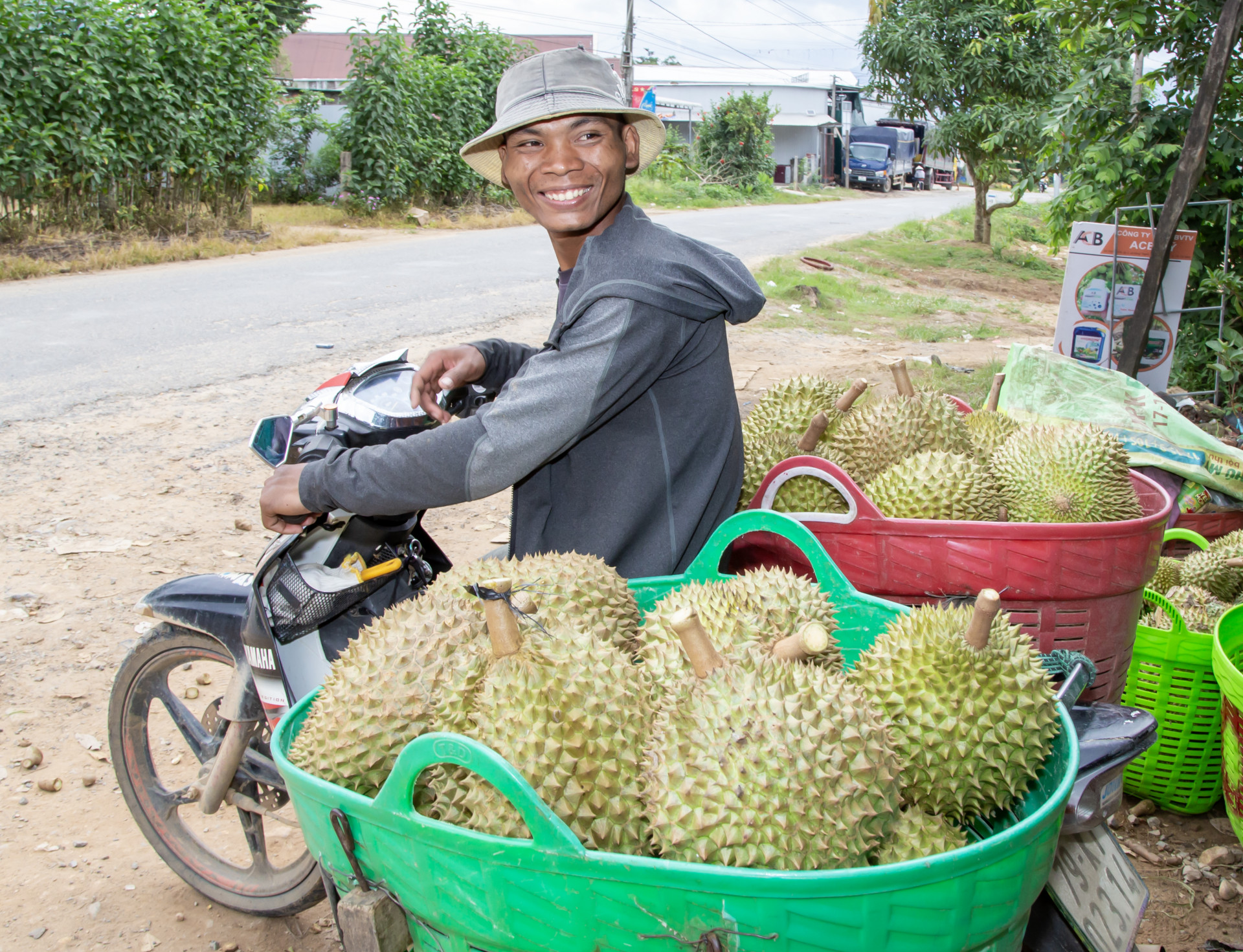 Niềm vui sầu riêng được mùa, được giá lan tỏa khắp núi rừng Khánh Sơn.