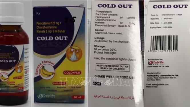 WHO cảnh báo về chất độc hại trong siro trị cảm lạnh Cold Out