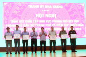 TP. Nha Trang tổng kết diễn tập khu vực phòng thủ kết hợp phòng thủ dân sự năm 2023