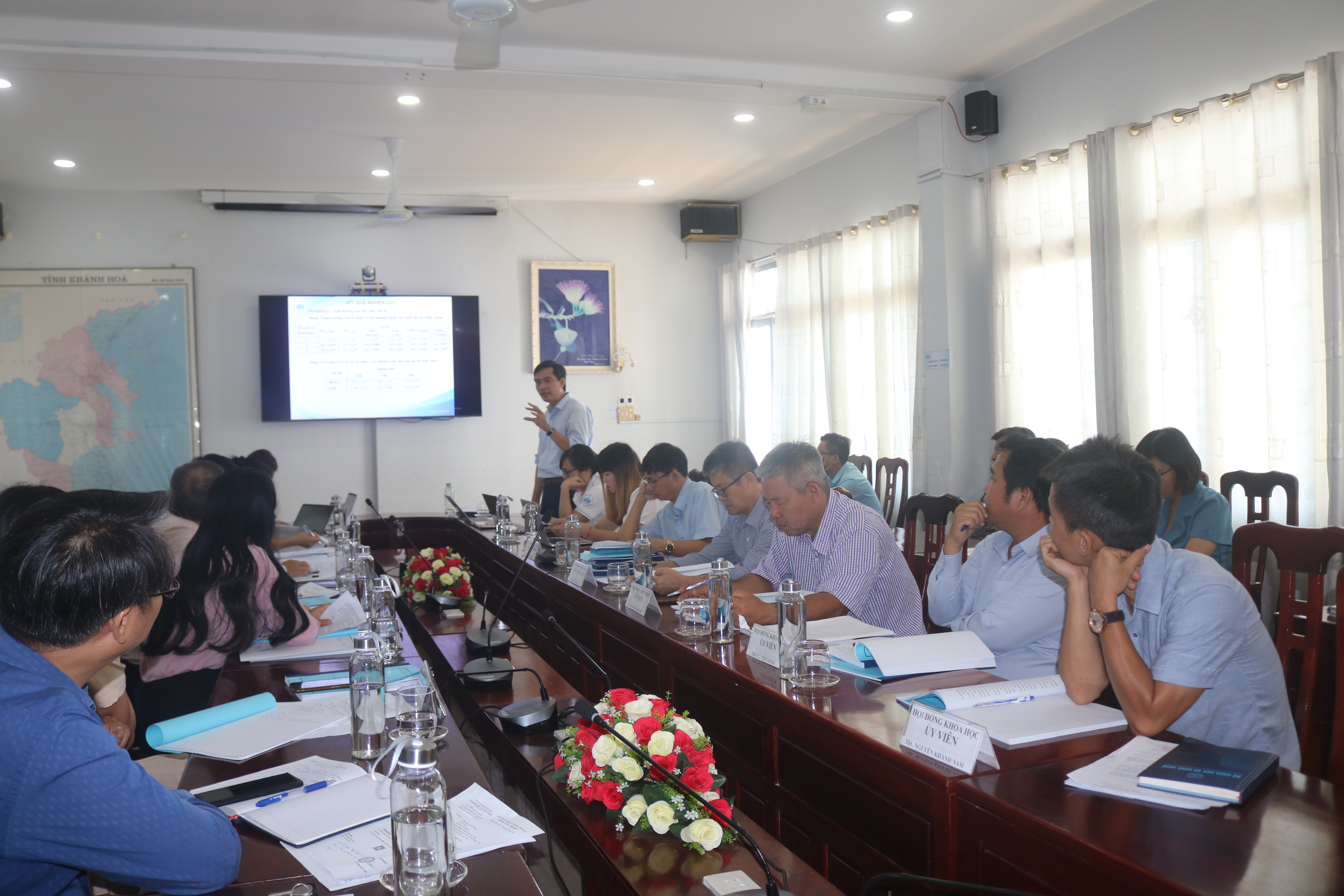 Nghiệm thu đề tài khoa học và công nghệ cấp tỉnh về nuôi thương phẩm ốc nhảy