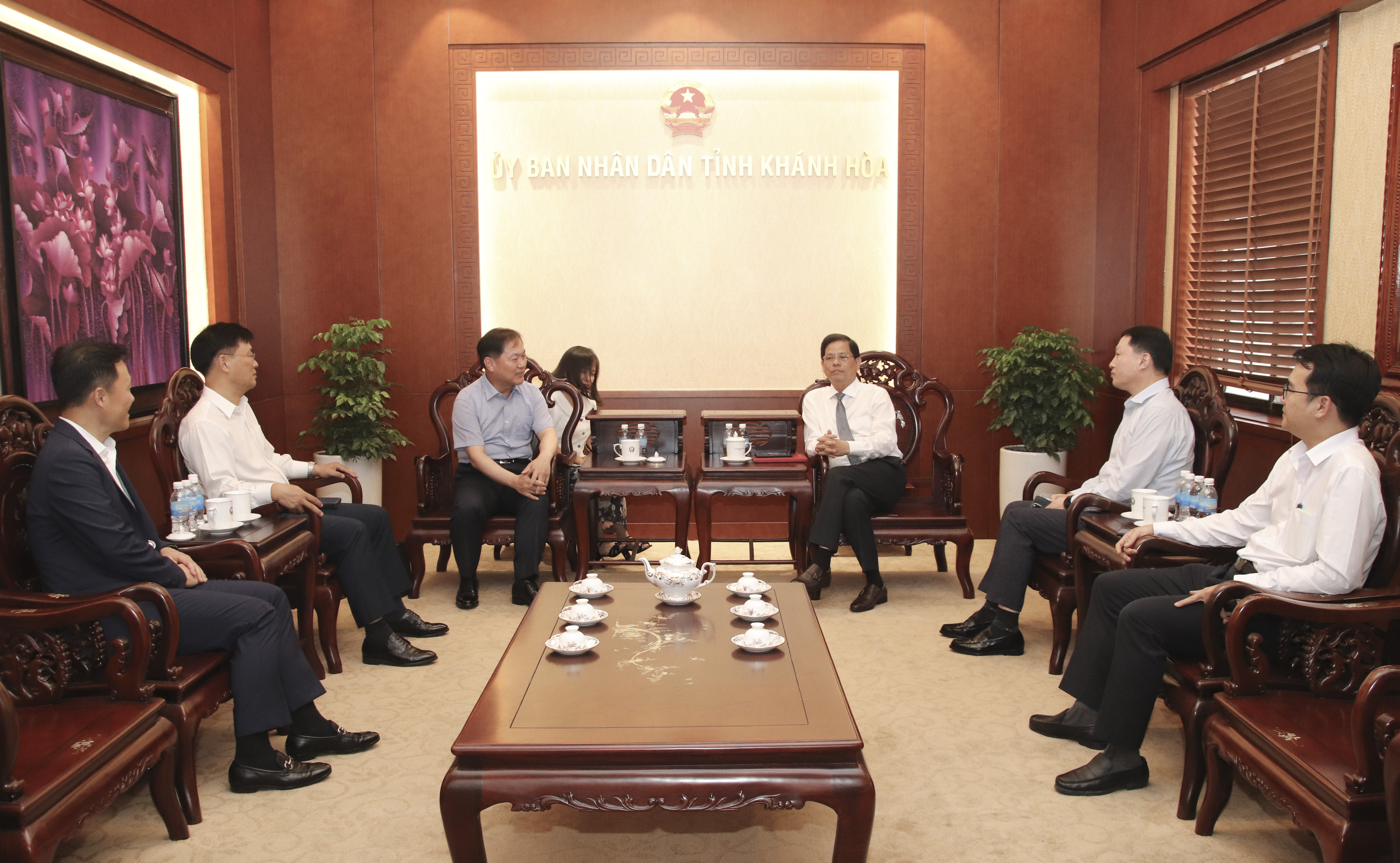 Chủ tịch UBND tỉnh Nguyễn Tấn Tuân tiếp Tổng Giám đốc Công ty Đóng tàu Hyundai Mipo