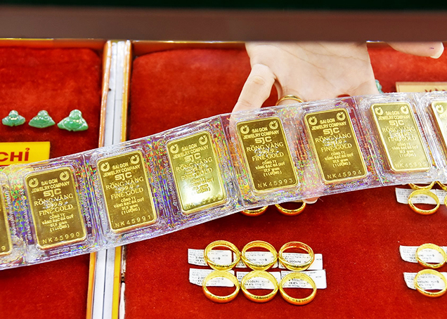 Giá vàng lên cao nhất 7 tháng qua