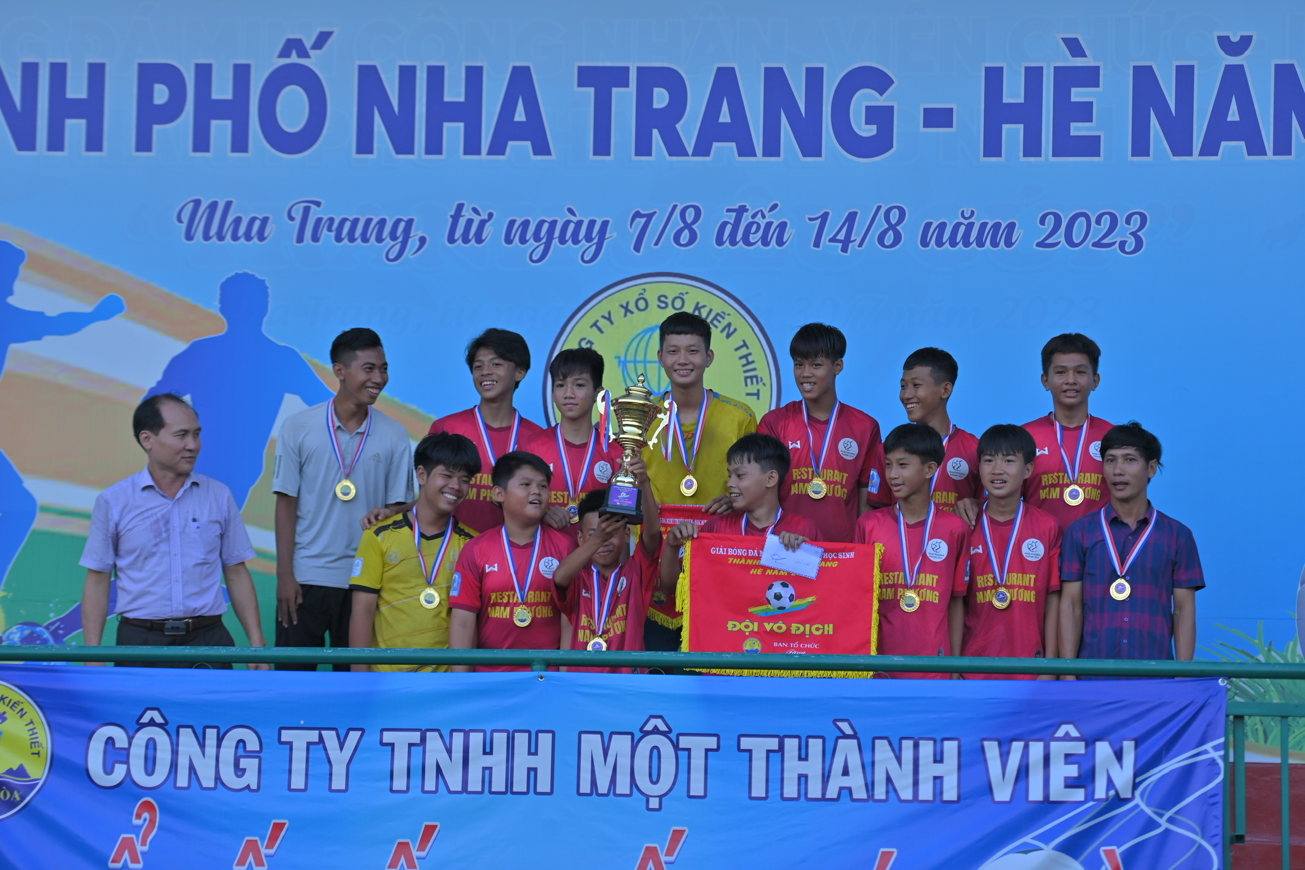 Đội Vĩnh Phước vô địch giải bóng đá mini Thiếu niên – Học sinh TP. Nha Trang, Hè 2023