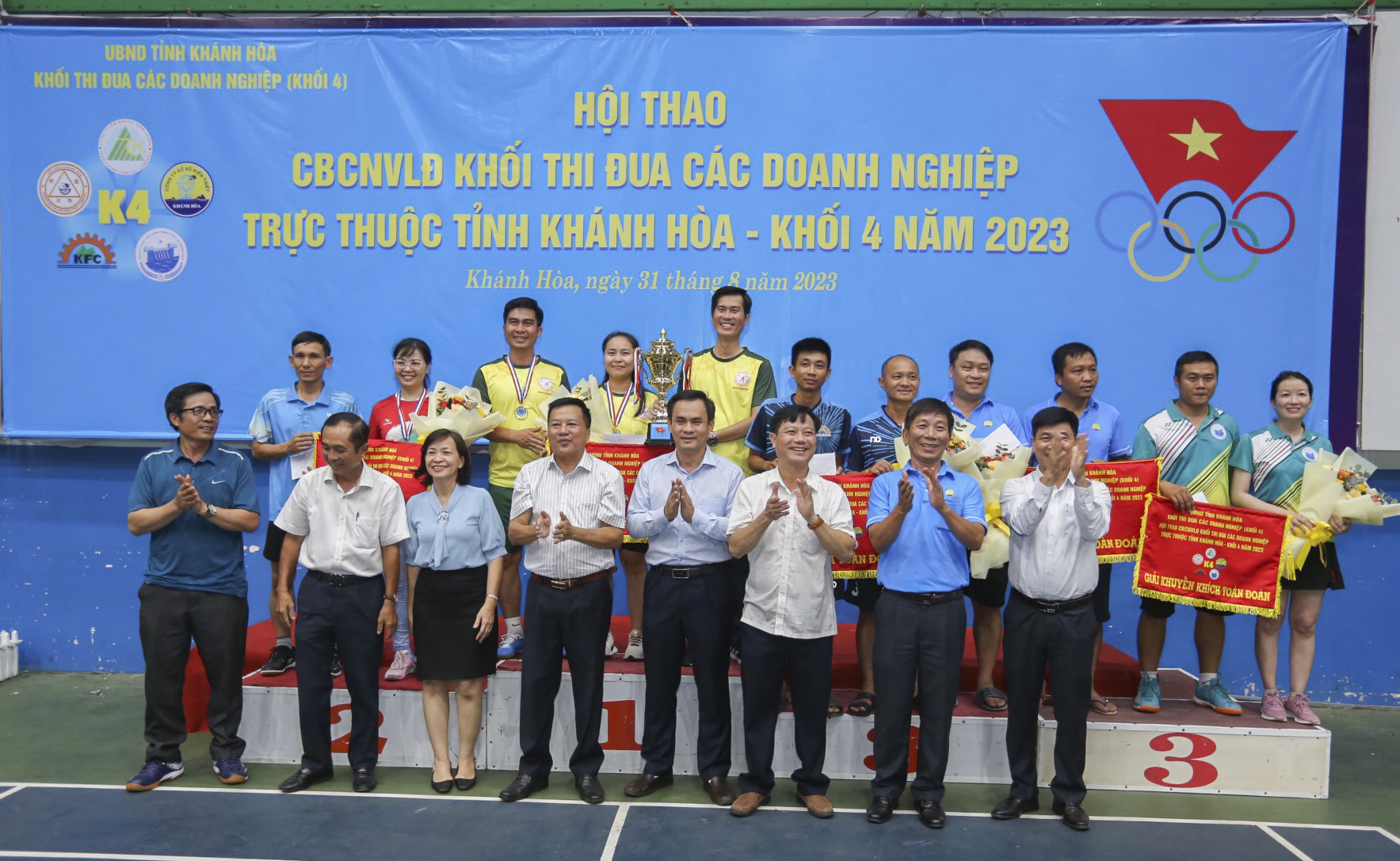 Hội thao cán bộ, người lao động Khối thi đua các Doanh nghiệp (Khối 4) năm 2023:: Công ty TNHH Nhà nước MTV Yến Sào Khánh Hòa giành giải nhất toàn đoàn