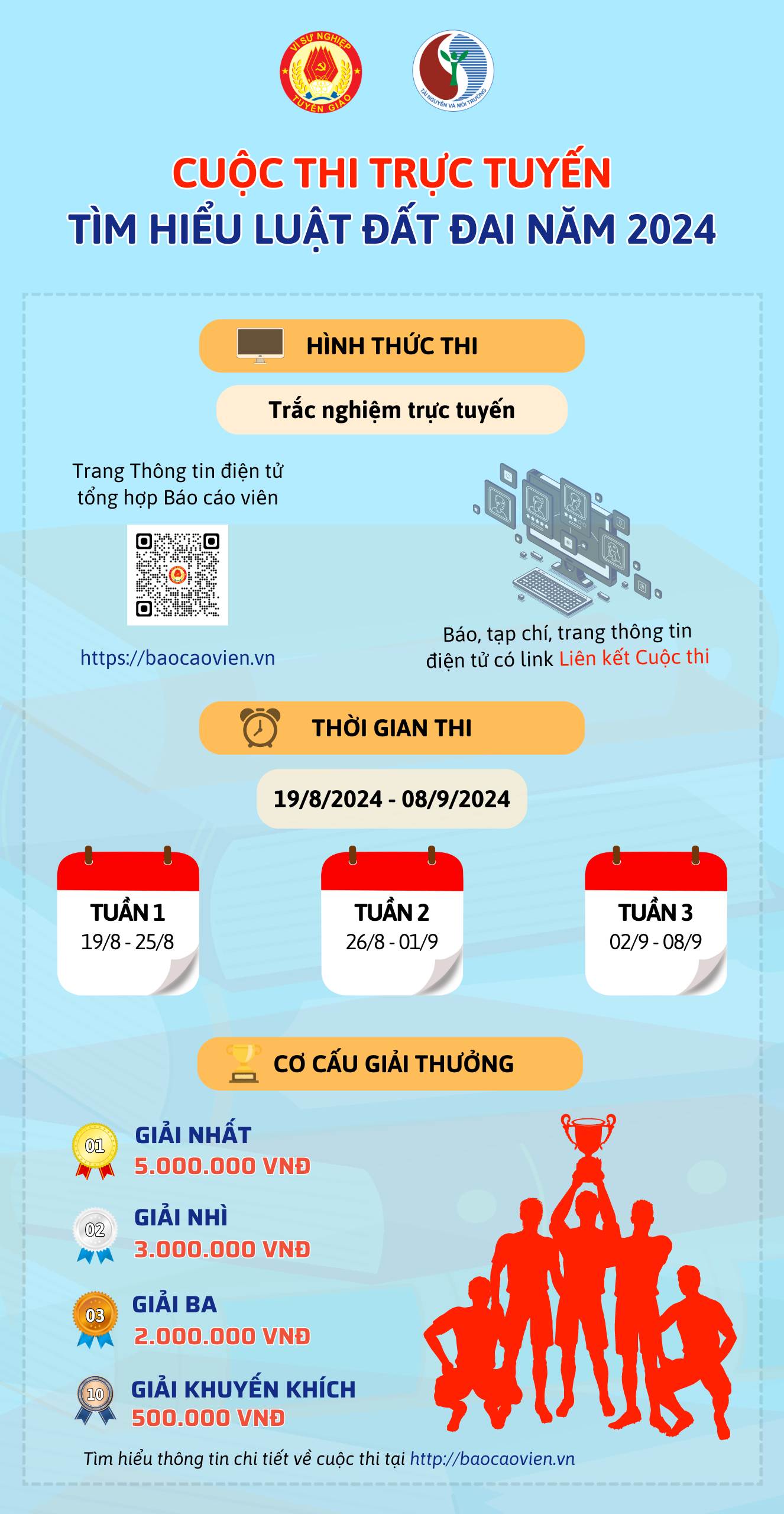 Cuộc thi bắt đầu từ ngày 19-8 đến ngày 8-9-2024.