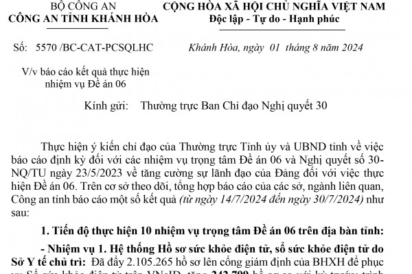 Triển khai tích cực các nhiệm vụ của Đề án 06