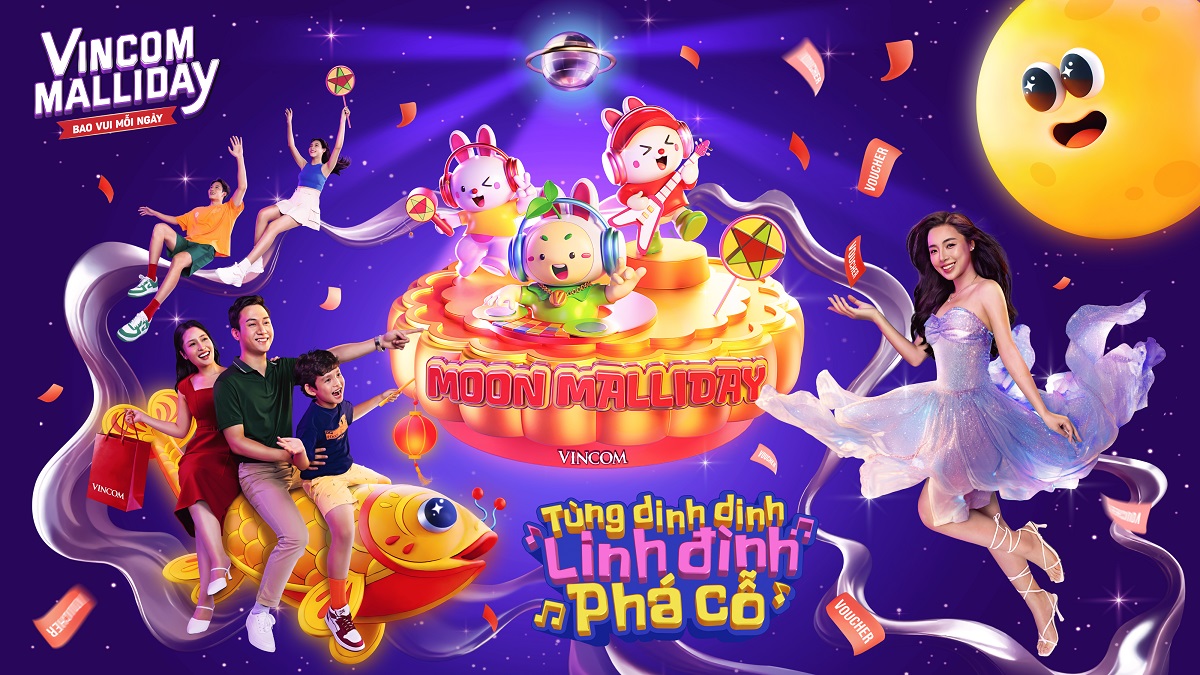 Vincom khởi động lễ hội Trung thu 2024 "Moon Malliday - Tùng dinh dinh, linh đình phá cỗ"
