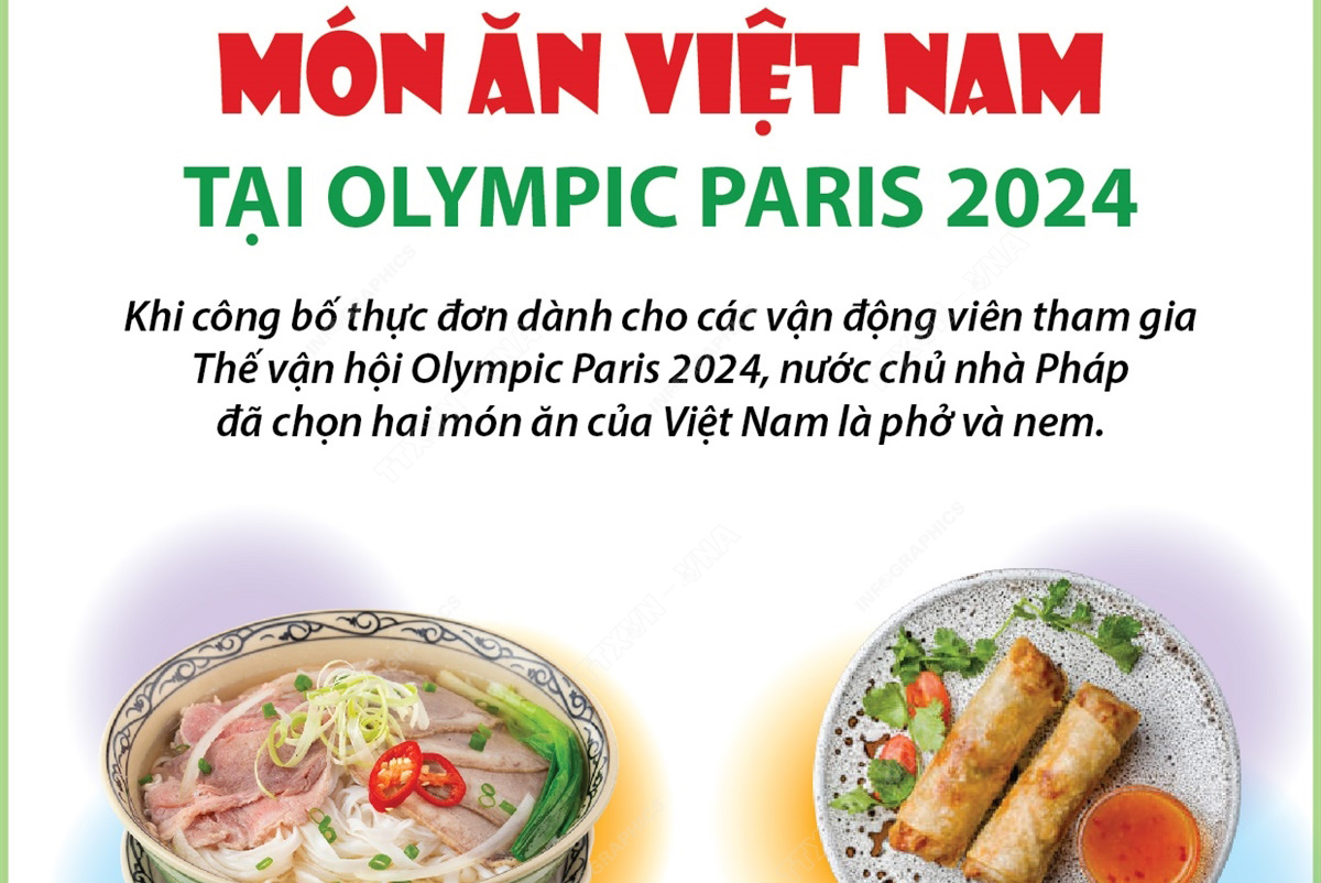 Món ăn Việt Nam tại Olympic Paris 2024