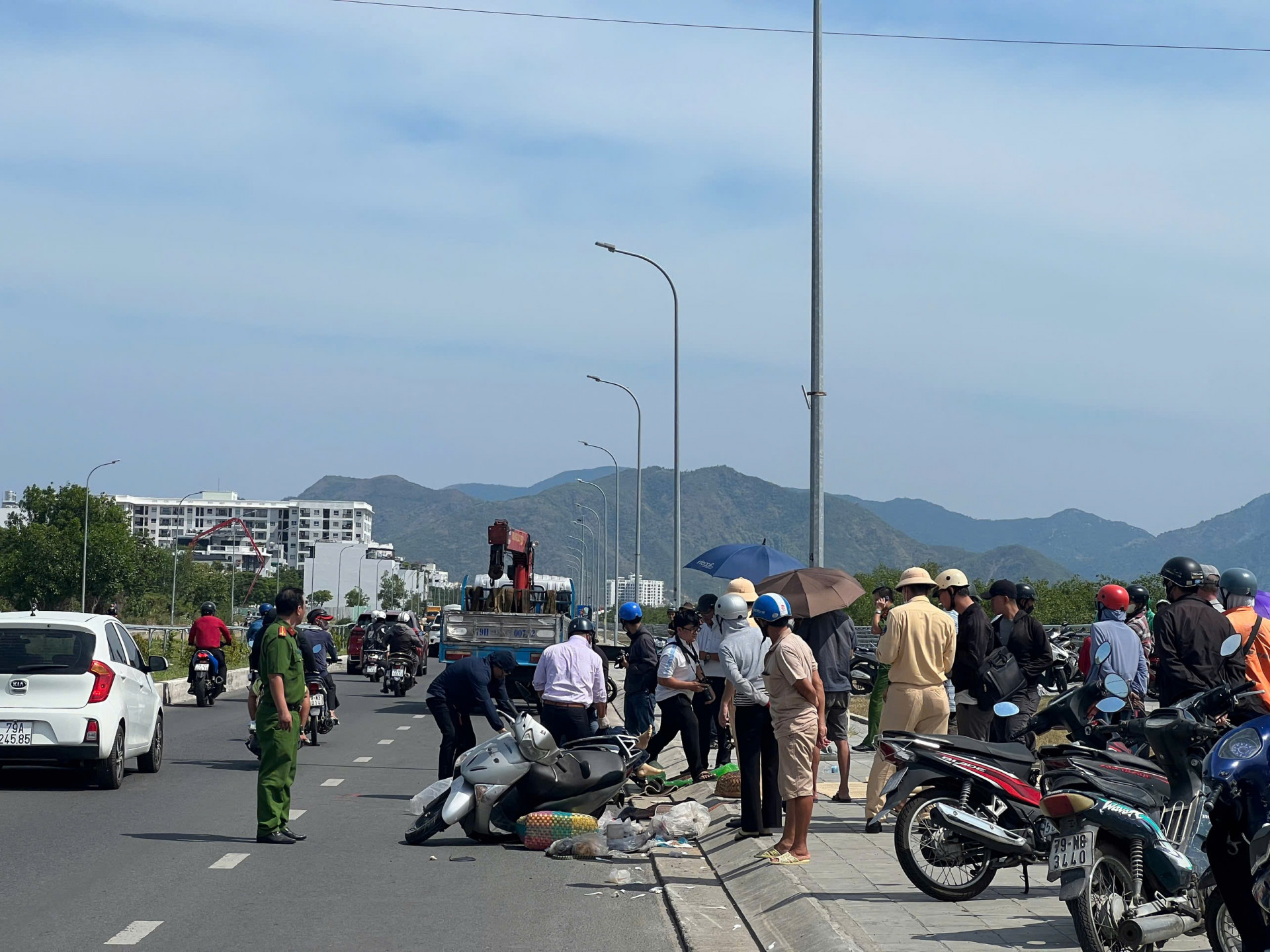 Hiện trường vụ tai nạn giao thông