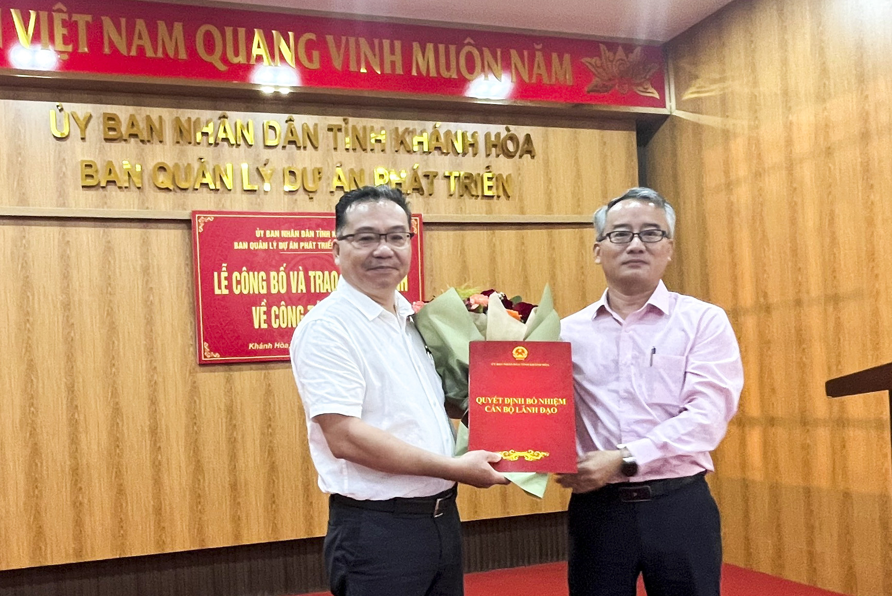 Ông Nguyễn Hoa Cương giữ chức vụ Phó Giám đốc Ban Quản lý dự án phát triển tỉnh Khánh Hòa