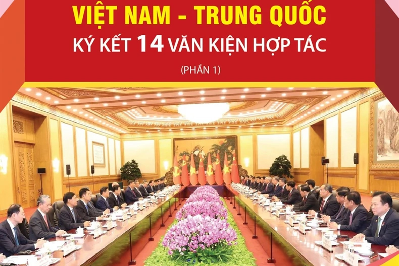 Việt Nam - Trung Quốc ký kết 14 văn kiện hợp tác