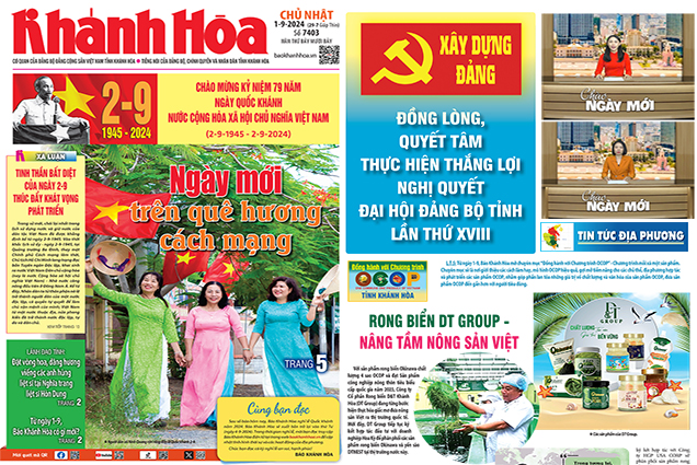 Từ ngày 1-9, Báo Khánh Hòa có gì mới?