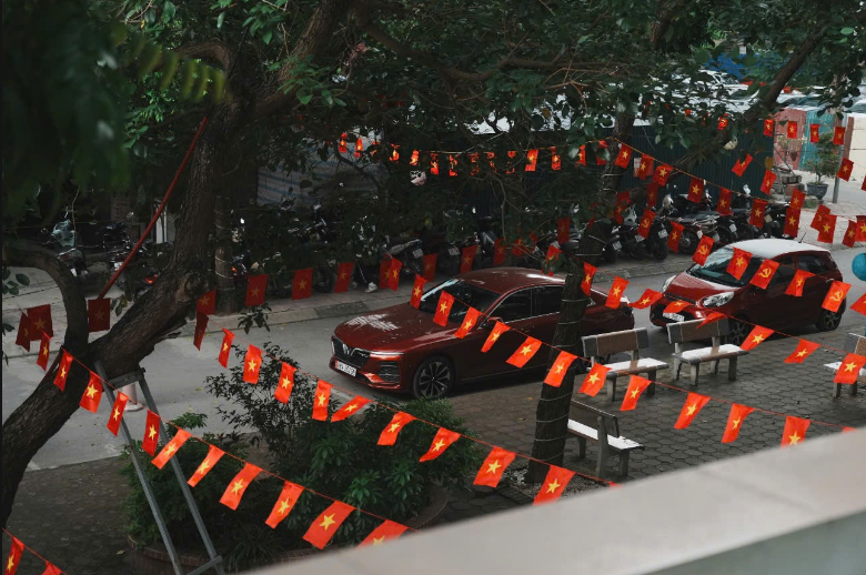 Hình ảnh Ngõ cờ hoa - Chào đón ngày 2/9