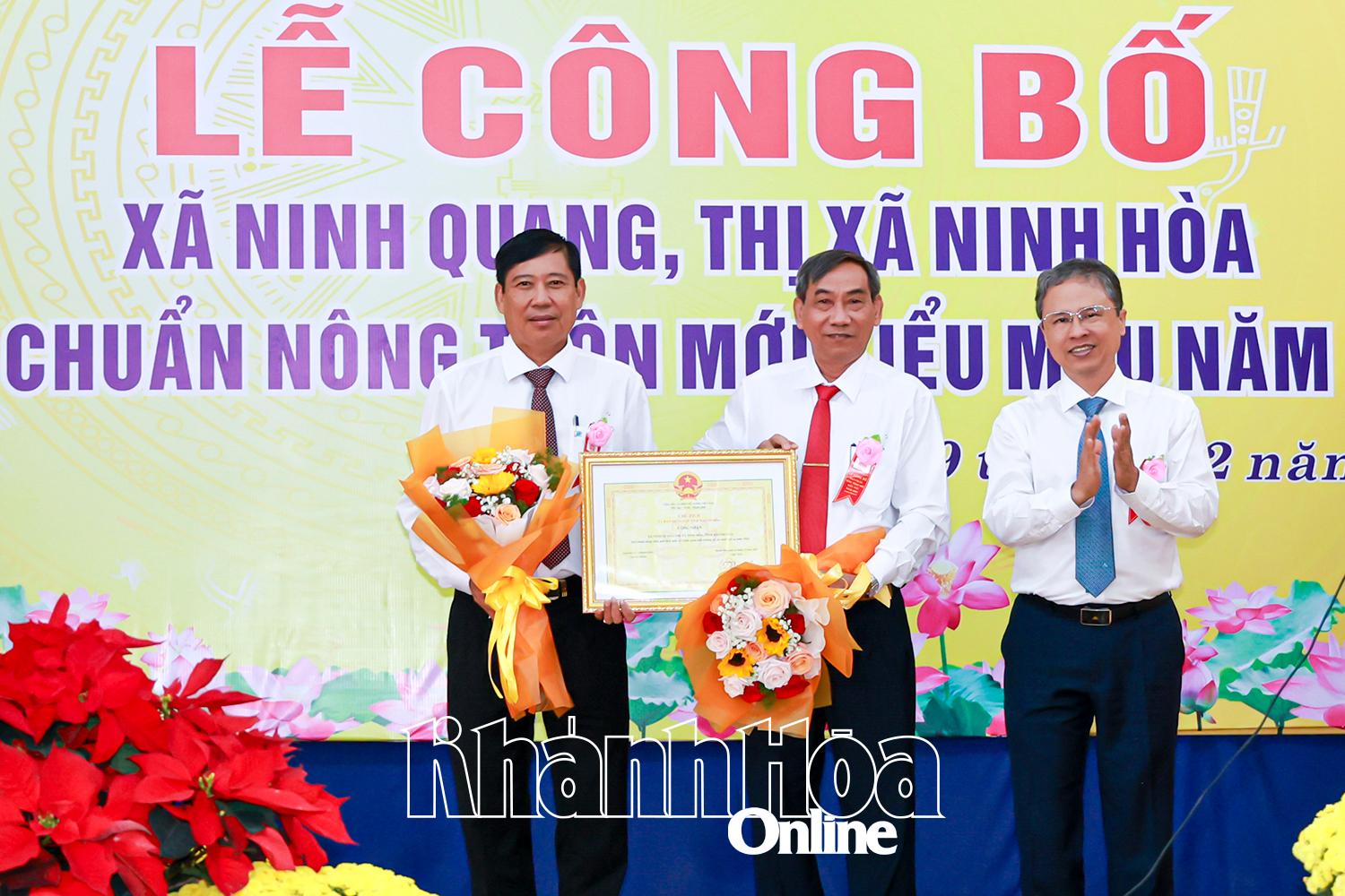 Xã Ninh Quang (nay là xã Tân Định) đạt chuẩn nông thôn mới kiểu mẫu vào năm 2024.
