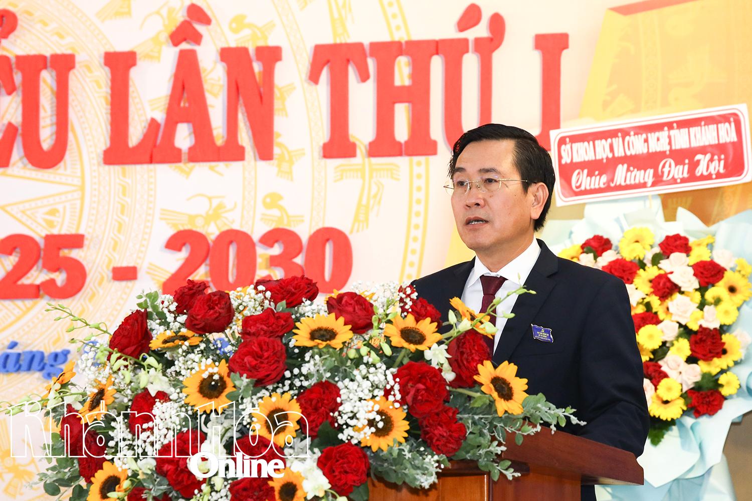 Đồng chí Phạm Văn Hậu phát biểu chỉ đạo tại đại hội.