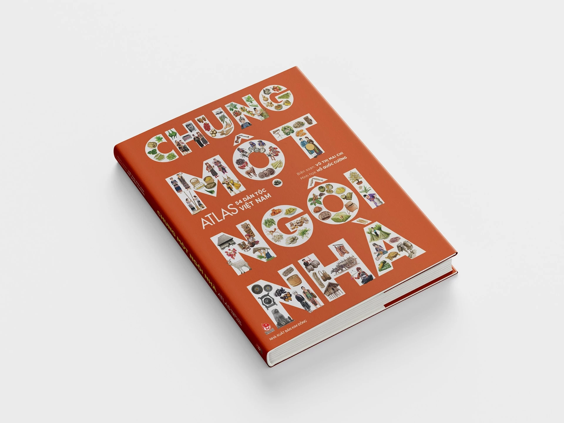 Cuốn “Chung một ngôi nhà – Atlas 54 dân tộc Việt Nam” của Nhà Xuất bản Kim Đồng. Ảnh: NXB Kim Đồng