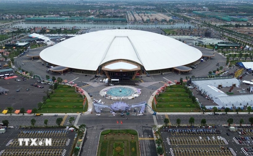 Trung tâm Hội chợ Triển lãm quốc gia (VEC) chính thức đi vào hoạt động từ ngày 19-8, trở thành trung tâm triển lãm lớn nhất Đông Nam Á. Ảnh: Quốc Khánh/TTXVN