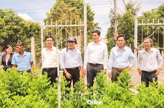 Lãnh đạo Hội Nông dân tỉnh Khánh Hòa làm việc với Hội Nông dân xã Diên Thọ