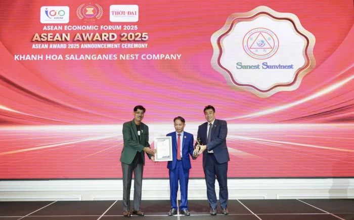 Khanh Hoa Salanganes Nest Company achieves Top 10 ASEAN Renowned Brands 2025
