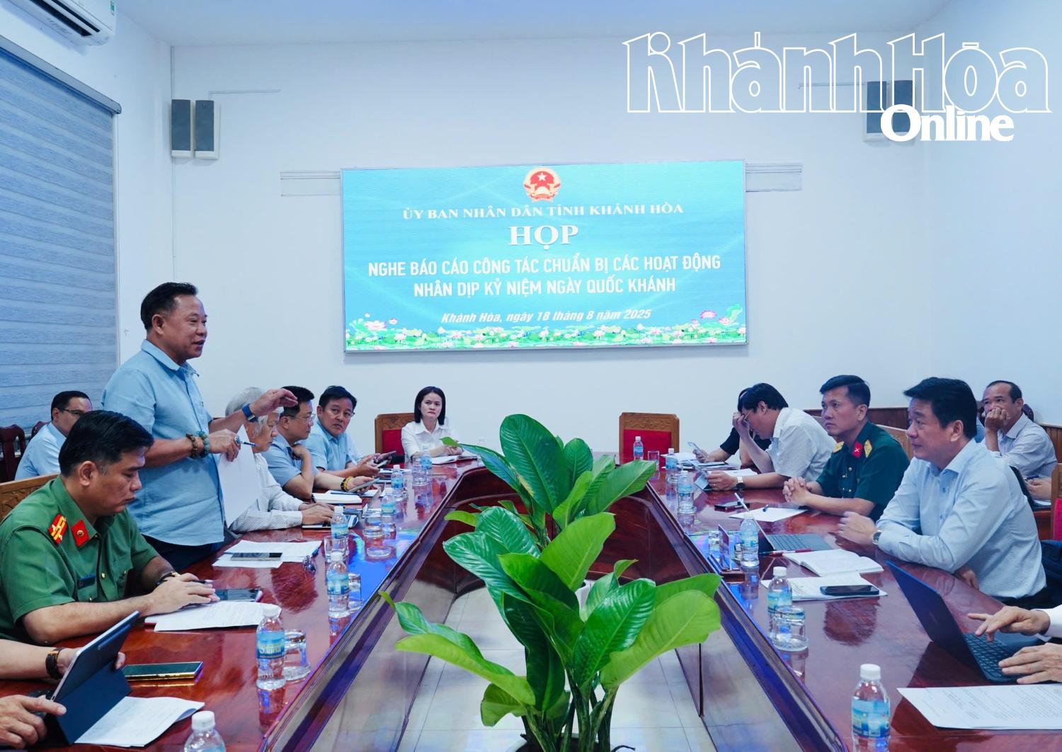 Leader of the Provincial Department of Culture, Sports and Tourism reporting on the plan for activities