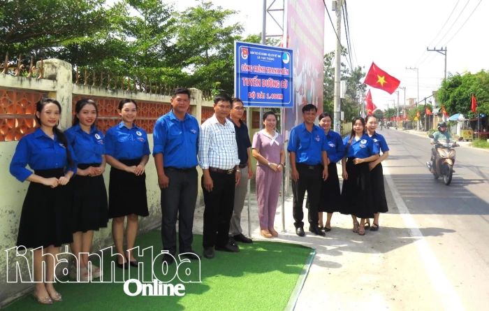 Xã Vạn Thắng: Khánh thành công trình thanh niên “Tuyến đường cờ”