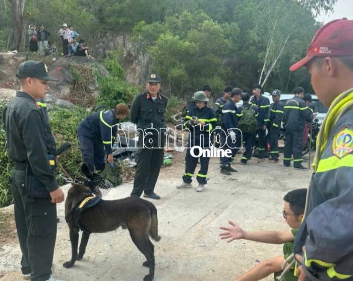 Huy động chó nghiệp vụ tìm kiếm nam thanh niên mất tích khi leo núi Hoàng Ngưu Sơn
