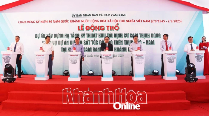 Động thổ Dự án Xây dựng hạ tầng kỹ thuật Khu tái định cư Cam Thịnh Đông