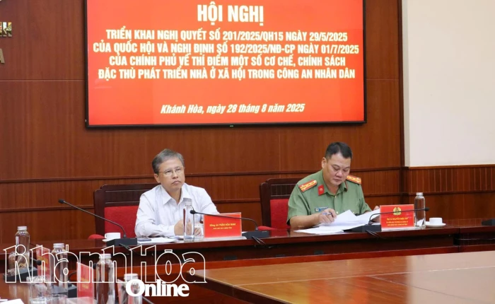 Hội nghị trực tuyến về phát triển nhà ở xã hội trong lực lượng Công an nhân dân