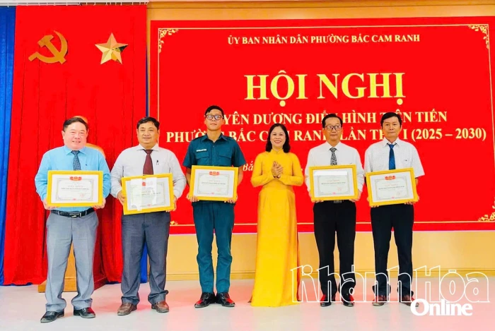 Hội nghị tuyên dương điển hình tiên tiến phường Bắc Cam Ranh lần thứ I, giai đoạn 2025 - 2030