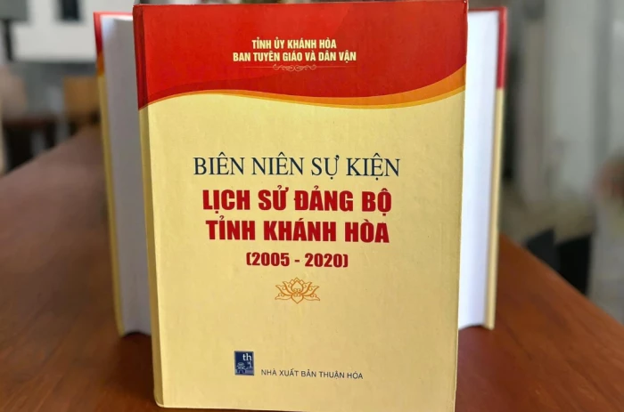 Ban Tuyên giáo và Dân vận Tỉnh ủy Khánh Hòa phát hành sách Biên niên sự kiện lịch sử Đảng bộ tỉnh Khánh Hòa, giai đoạn 2005 - 2020