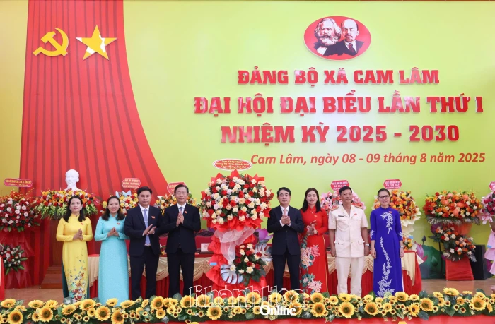 Đại hội đại biểu Đảng bộ xã Cam Lâm lần thứ nhất, nhiệm kỳ 2025 - 2030
