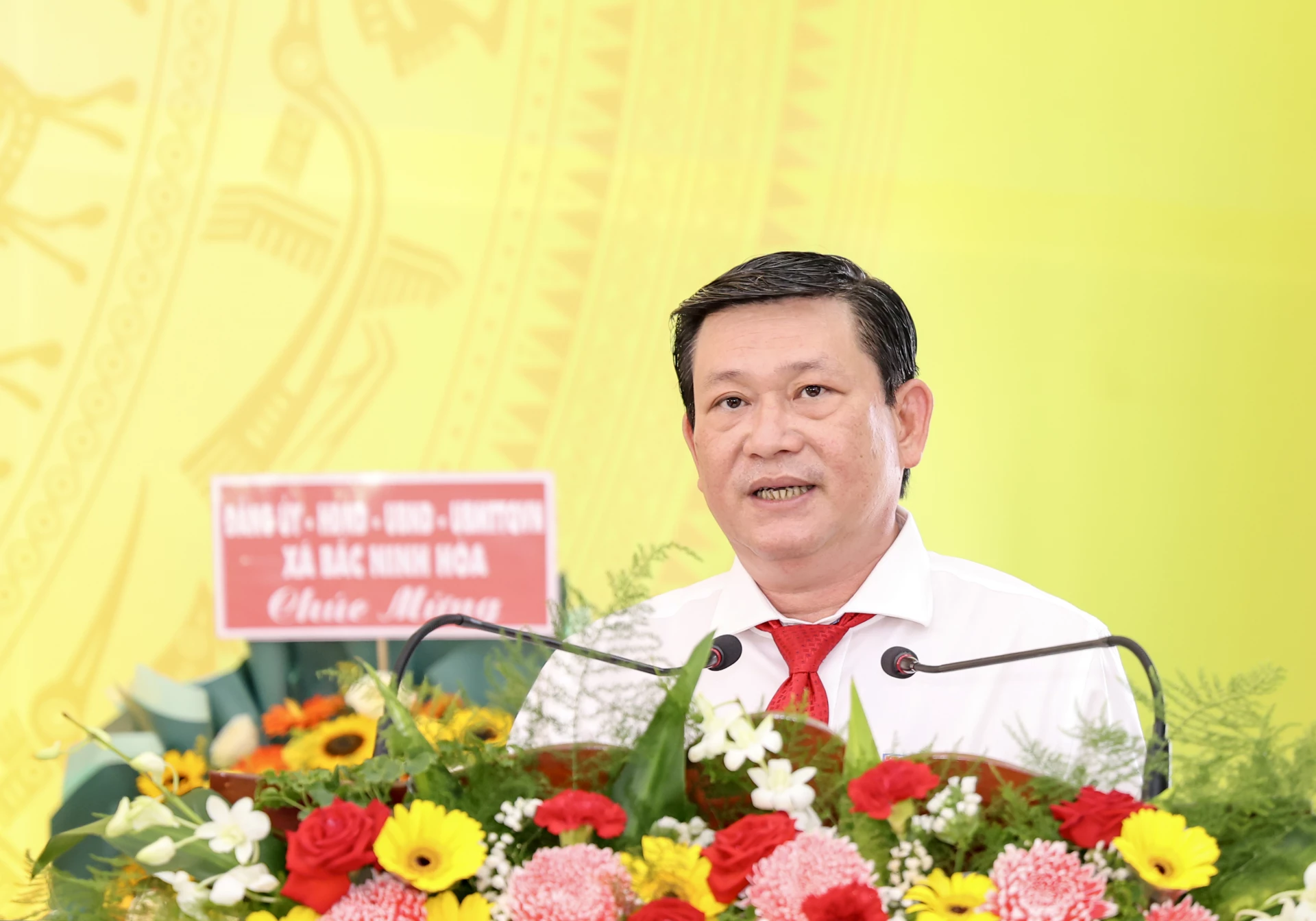 Đồng chí Nguyễn Tiến Đức phát biểu chỉ đạo tại đại hội