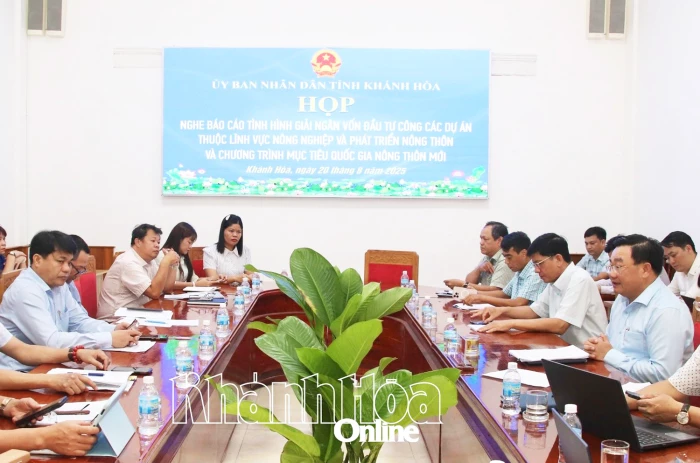 Tăng tốc giải ngân vốn đầu tư công các dự án nông nghiệp và phát triển nông thôn