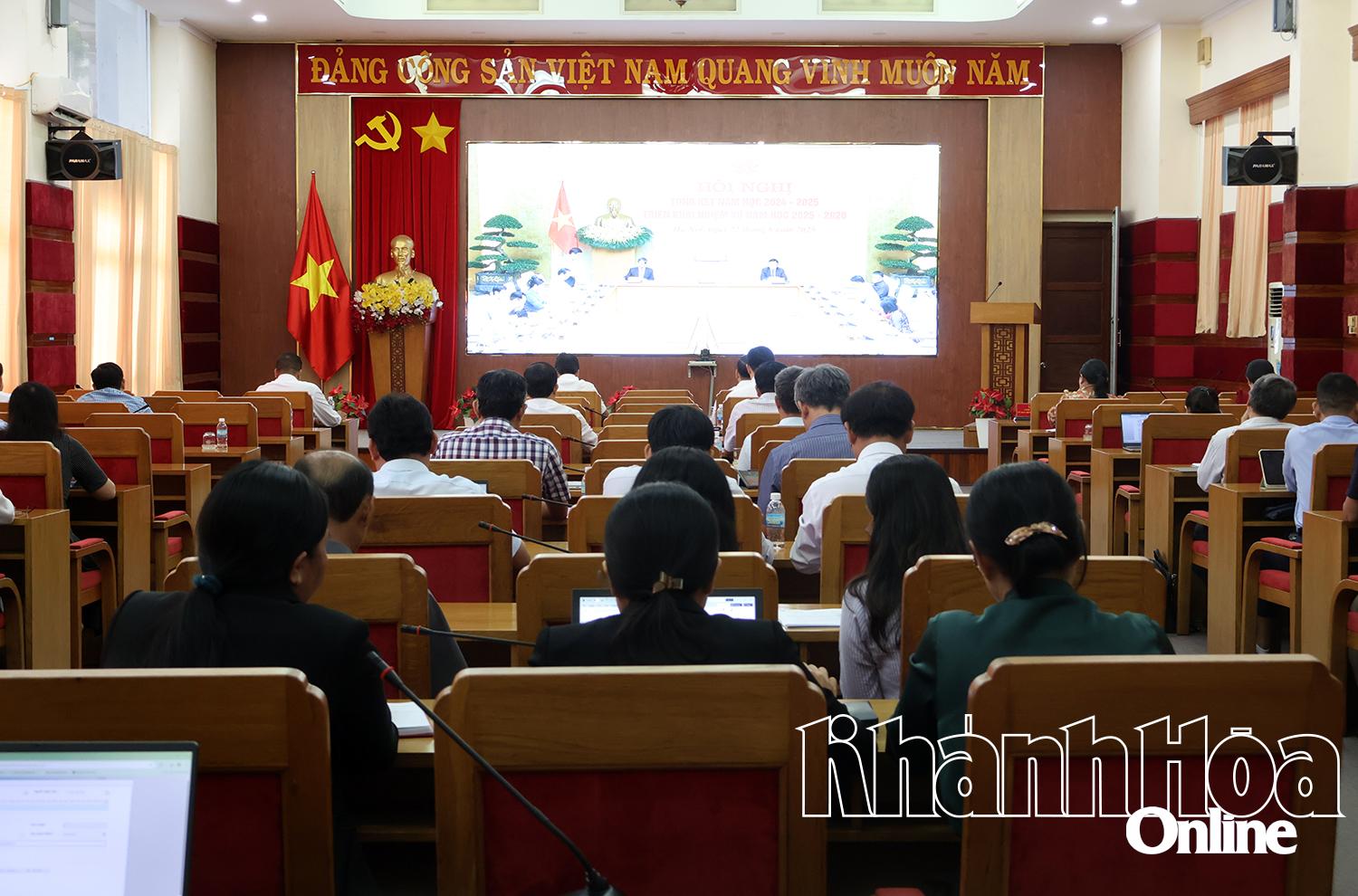 Quang cảnh điểm cầu tại tỉnh Khánh Hòa.