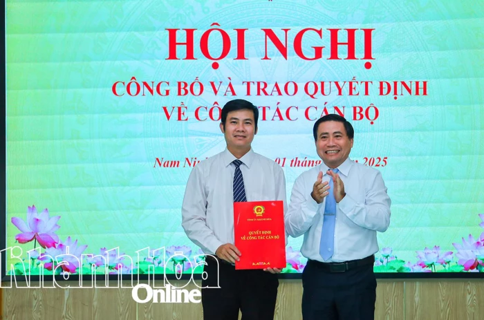 Ông Trần Hoàng Hà giữ chức vụ Phó Bí thư Thường trực Đảng ủy xã Nam Ninh Hòa