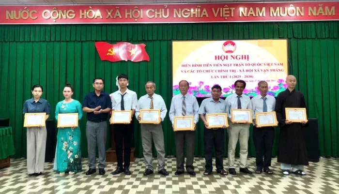 Hội nghị điển hình tiên tiến xã Vạn Thắng lần thứ I, giai đoạn 2025 - 2030