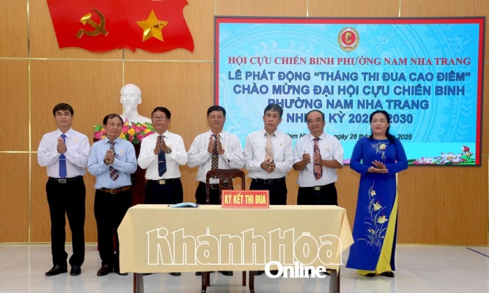 Hội Cựu chiến binh phường Nam Nha Trang phát động Tháng thi đua cao điểm