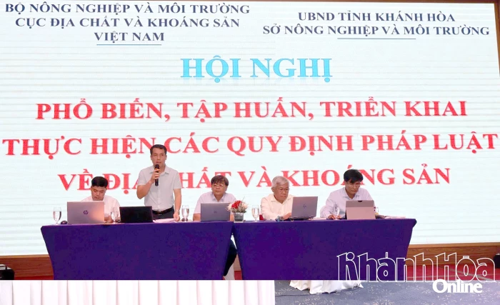 Hội nghị phổ biến, tập huấn Luật Địa chất và khoáng sản 