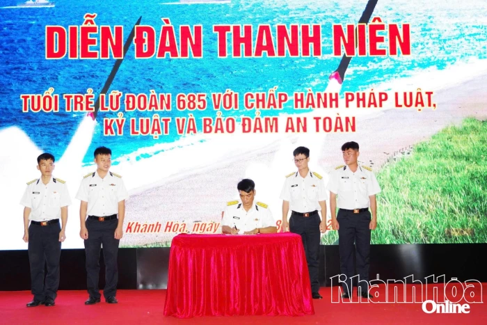 Diễn đàn Tuổi trẻ Lữ đoàn 685 với pháp luật, kỷ luật và bảo đảm an toàn